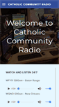 Mobile Screenshot of catholiccommunityradio.org