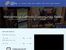 Tablet Screenshot of catholiccommunityradio.org
